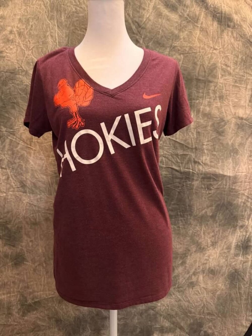 Virginia Tech Women's Hokies Cotton Slim Fit T-Shirt - Large